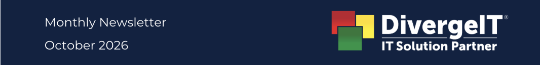 October DivergeIT Monthly Newsletter Header
